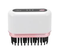 Brrnoo Mini Cordless Hair Straightener Brush Negative Ionic Styling Tool with 2000mAh Battery for Travel Use Lightweight Fast Heating 3 Temperature Settings