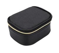 Brrnoo Mini Makeup Bag Lighted Makeup Case LED Bag Pouch 3 Light Modes Adjustable Brightness Detachable Mirror Type C Charging for Women Travel (Black)