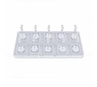 Brrnoo Non Magnet Nail Stand 10 Grid Double Row Acrylic Practice Holder with Handheld Portable Design for Home Salon Art Beginners (Double Row 10 Grid)
