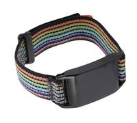 Brrnoo Nylon Watch Band Replacement for Whoop 4.0 Breathable Watch Strap Comfortable Sport Band with Adjustable Fit for Fitness Tracker (Black Colorful)