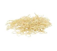 BRRNOO Paper Clips, Office Clips Paper Fasteners Colorfast Metal 100pcs Cute for Office School Document Organizing (Golden)