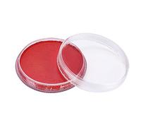 Brrnoo Pearl Metallic Facial Paint 7 Colors Water Based Body Pigment with Shimmer for Party Cheerleading Games (30g red)