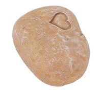 Brrnoo Pet Memorial Garden Stone Lettering Simulation Pebbles Pet Grave Marker Dogs Cats Restoring Emotions Pet Memorial Stone Engraved Heartfelt Tribute Outside Home (Love Stone Sand Color)