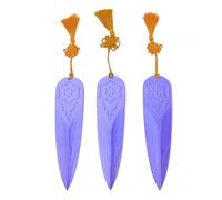 Brrnoo PLA Dart Props 3D Printed Darts Realistic Anime Props with Double Sided Embossed Craftsmanship Hand Woven Golden Tassels for Cosplay Costume Accessories Anime Enthusiasts Gifts