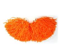 Brrnoo Pom Poms Cheerleading, Cheer 8 Colors with Handle, Accessories Cheering Squad, for Sports Party Dance Team (Orange)
