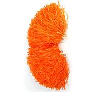Brrnoo Pom Poms Cheerleading, Cheerleader with Handle, Accessories Cheering Squad, Cheerleading 2pcs for Sports Party Dance Team (Orange)