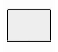 Brrnoo Portable Foldable Noncrease White Projection Screen 4:3 with Fabric, Suitable for Outdoor Camping Movie, Open-air Cinema, Translucent Screen Is Designed for Front or Back (60 inches)