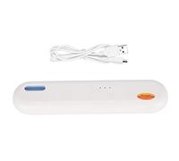 BRRNOO Portable USB Toothbrush Sterilizer Box Disinfection Toothbrush Storage Holder Mini Travel Home Family White Blue ABS ABS Material Light Weight Durable (White)