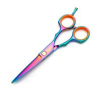 BRRNOO Professional Hair Cutting Shears, Stainless Steel Barber Scissors, Hair Trimming Shears, Ergonomic Design, Shock Absorber at The End of The Handle, for Hair Stylist and Family