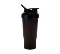 Brrnoo Protein Shaker Bottle, Water with Loop Shaker Balls Proof 20oz Protein for Pre Workout Outdoor Sports Gym Fitness (Black)