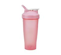 Brrnoo Protein Shaker Bottle, Water with Loop Shaker Balls Proof 20oz Protein for Pre Workout Outdoor Sports Gym Fitness (Pink)