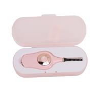 BRRNOO Rapid Heating Electric Heated Eyelash Curler with Curved Comb Teeth, Normal Lift, Anti Scald Arched Comb and Fine Brush, Pink, Interchangeable Heads for Curling, Volumizing,