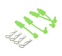 Brrnoo RC Car Body Shell Clips & Retainers for 1/10 Scale, RC Car Body Clip Retainers, Compatible with Tenacity DB, Big Rock, Typhoon, Easy Installation (Green)
