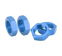 Brrnoo RC Wheel Nuts, 4 Pcs 24mm Wheel Hex Hub Nut RC Nut Wheels Nuts Aluminum Alloy 24mm Hex Hub Parts for 1/5 Outcast Kraton 8s (Dark Blue)