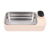 Brrnoo Rechargeable Electric Lunch Box Cordless Portable Lunch Box 7200mAh Battery Digital Display Waterless Heating 304 Stainless Steel for Office Travel Car