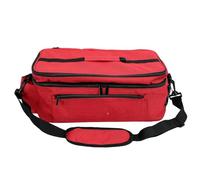 Brrnoo Red Emergency Bag Double Layer Water Proof Pouch with Detachable Shoulder Strap for Camping Hiking Travel Boating Home (38 * 21 * 17.8CM)