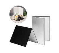 BRRNOO Reflector Photography, Photography Accessories Light Diffuser with A3 Foldable Lightweight Stand 3 in 1 Cardboard for Product Jewelry Cosmetics Food (A4)