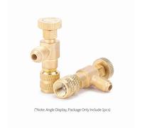 Brrnoo Refrigerant Charging Valve Copper Control Fluorine Safety Valve Heavy Duty RustProof for R410A R22 Air Conditioning Systems (for R410a)