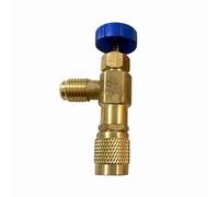 Brrnoo Refrigerant Charging Valve Copper Control Fluorine Safety Valve Heavy Duty RustProof for R410A R22 Air Conditioning Systems (for R22)