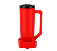 BRRNOO Reload Can Holder Placeholder Double Can Holder Beverage Drink 12oz Dual Cans Compact Plastic with Storage Slot Portable Handle for Camping Tailgating BBQs (Red)