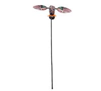 Brrnoo Remote Control Duck Lifelike Duck Animated Mallard Electric with Flapping Wings Weather Proof Paint Metal Stake Placeholder for Outdoor Pond Garden Decoration (Style B)