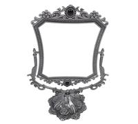 Brrnoo Retro Makeup Table Mirror, Antique Table Mirror, Vintage Double Side Makeup Mirror, Clear, 360 Degree Rotating, Antique Table Mirror, Metal Frame, Cosmetic Table Mirror, Home