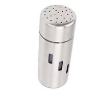 Brrnoo Salt Shaker, Restaurant Supplies Seasoning Can Stainless Steel Shakers for Salt Powder Sugar Cinnamon (Small Holes)
