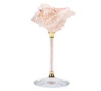 Brrnoo Seashell Conch Cup Polished Seashell Goblet Design Goblet for Cold Drinks Only Unique Natural Material Table Decoration Centerpiece (Red)