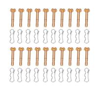 BRRNOO Shear Pins Kit 20 Pack 1/4 Inch Diameter Iron Cotter Pins for Snow Blower Replacement 2 Stage Snow Thrower (738-04124A)