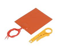 BRRNOO Silicone Rubber Heating Pad Thin High Dielectric Strength Flexible Mat 12V 20W 250℃