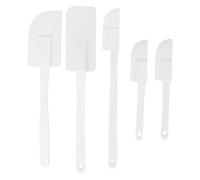 Brrnoo Silicone Wax Spatula Set with Non-Stick Bended Head Reusable Waxing Applicator Stirring Sticks for Home Salon Waxing
