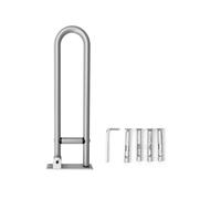 Brrnoo Slip Bathtubs Grab Bars, Stainless Steel Bathroom Safety Shower Grab Bar Solid Brass Bar Featuring Anti-Slip Handrail Shower Aid Handrail Hand Grips (Silver)