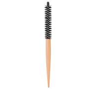 Brrnoo Small Round Hair Brush Mini Professional Salon with Nylon Bristles Heat Transfer Twist Anti Slip Cherry Handle for Blow Drying Styling Curling Volume Thin Short Beard Bangs (#20 Small Round