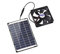 Brrnoo Solar Fan, Energy Efficient Ceiling Mountable Solar Attic Fan for House, Chicken Coops, and Home Garden Use