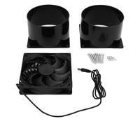 Brrnoo Solar Powered Exhaust Fan 16.5x12cm ABS Solar Ventilation Fan for Greenhouse Chicken Coop Shed Attic Temperature Reducing Exhaust Replacement
