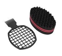 Brrnoo Sponges For Black Men Curls, Curl Sponge For Black Home Salon Professional Portable Afro Twist Comb Set Comb Styling Tool