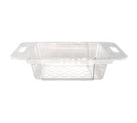 Brrnoo Strainer Basket with Drain Rack, Over Colander for Kitchen, Vegetable and Fruit Strainer, Collapsible Dish Drying Rack, Plastic Strainer for Home and Restaurant Use