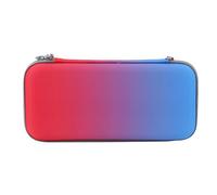 Brrnoo Switch 2 Carrying Case Hard Shell Travel Bag with 10 Game Card Slots for 2 Console Accessories Storage and Protection (Red Blue Gradient)