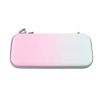 Brrnoo Switch 2 Travel Case Hard EVA Shell Protective Carrying with 10 Game Card Slots for Console Accessories Storage (Pink Green Gradient)