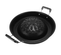 Brrnoo Thai BBQ Grill Pan with Aluminum Construction and Dual Function Design for Grilling Steaks and Hot Pot Cooking (30cm/11.81in Black)