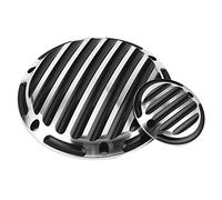 BRRNOO Timing Cover, Timing Chain Cover Black Plating Motorcycle Derby Trimmer Clutch Side Engine Cap Engine Fit for Touring FLD FXD XL883 XL1200 96-13