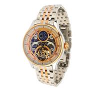 Brrnoo Tourbillon Mechanical Watch, Men's Luxury Skeleton Automatic Mechanical Wrist Watch, Tourbillon, Exposed Movement Dial, Moon Phrase, Waterproofs