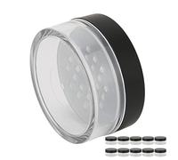 BRRNOO Travel Powder Container, Empty Makeup Containers Powder Jar With a Screw Top Design Plastic Loose Jars for Storing Beads, Crafts, and Office Supplies