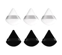 BRRNOO Triangle Powder Puff, High Density Flocking Short Staple Super Soft Makeup Air Cushion Sponge,Easy Grip and Rebound for Wet and Dry Cosmetics, for Cream, Concealer, and Loose