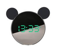 Brrnoo Vibrating Alarm Clock Loud Alarm with Bed Shaker Dual Alarms Large LED Display for Heavy Sleepers Hard of Hearing Deaf (Black Case)