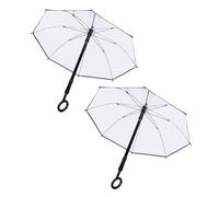 Brrnoo Water Spraying Umbrella Pull Out Design Long Spray Range 19.7ft Sealed Leakproof 8 Ribs with Concealed Spring for Outdoor Water Fights Pool Parties (Transparent)