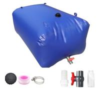 BRRNOO Water Storage Containers, Bathtub Bladder For Emergency Water Storage Drought Collapsible Emergency Soft Bag 50L / 13.21Gal Foldable Portable Camping Garden (50L)