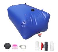 BRRNOO Water Storage Containers, Bathtub Bladder For Emergency Water Storage Drought Collapsible Emergency Soft Bag 50L / 13.21Gal Foldable Portable Camping Garden (200L)