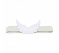 BRRNOO Wing Shaped Curtain Tie Backs Decorative Window Drapery Tiebacks Synthetic Fiber Elastic Band Snap Fit Easy Installation for Home Office Living Room Bedroom (White)