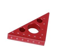 Brrnoo Woodworking Ruler, Angle Measuring Tool with Cm and Inch Markings 2in Aluminum Alloy Right Angle Ruler for Woodworking Work